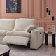 NEW JERSEY Colțar cu șezlong electric stânga/dreapta, 1 recliner electric, tetiere reglabile, USB, consolă depozitare, stofă