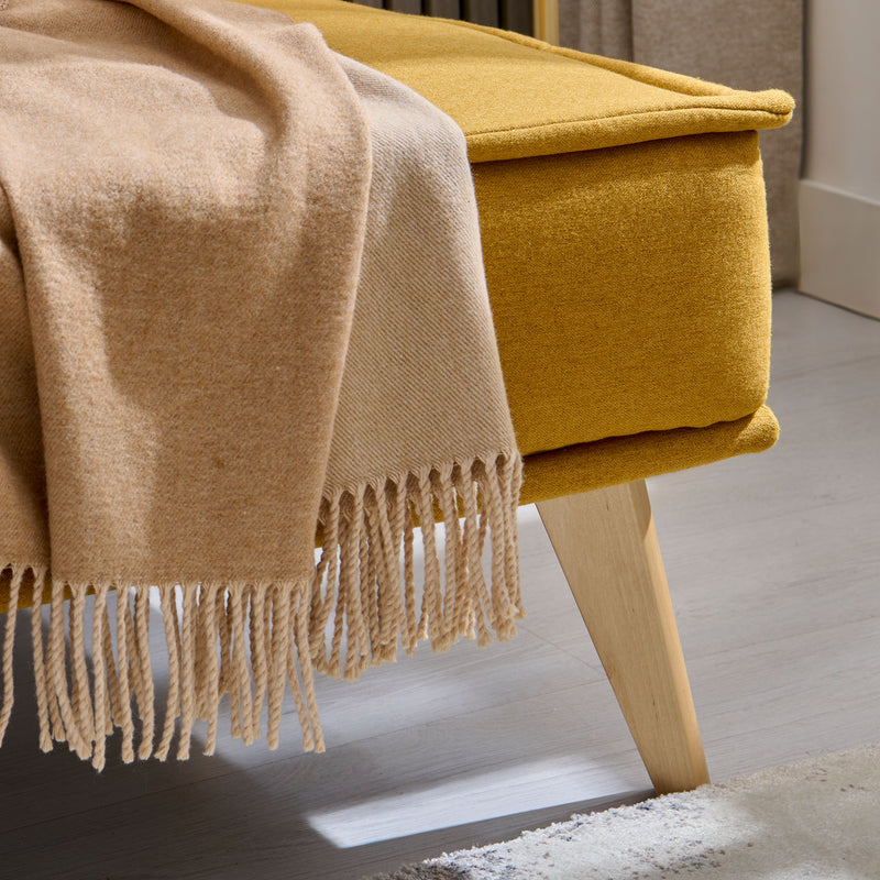 ZAFRA Canapea extensibilă, 3 locuri, stofă