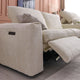 NEW JERSEY Colțar cu șezlong electric stânga/dreapta, 1 recliner electric, tetiere reglabile, USB, consolă depozitare, stofă