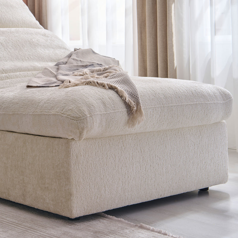 NEW JERSEY Colțar cu șezlong electric stânga/dreapta, 1 recliner electric, tetiere reglabile, USB, consolă depozitare, stofă