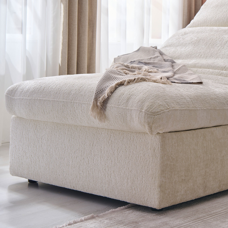 NEW JERSEY Colțar cu șezlong electric stânga/dreapta, 1 recliner electric, tetiere reglabile, USB, consolă depozitare, stofă