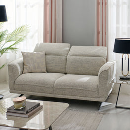 TAMWORTH Canapea 2 locuri, mecanism spătar și tetiere, stofă - Articol resigilat