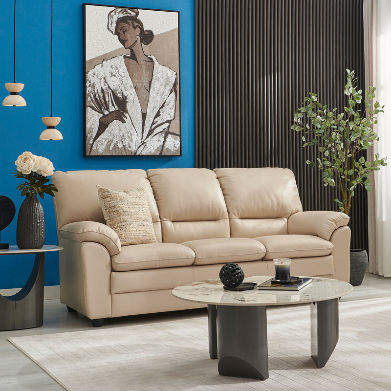 MANDY Canapea extensibilă, 3 locuri, piele