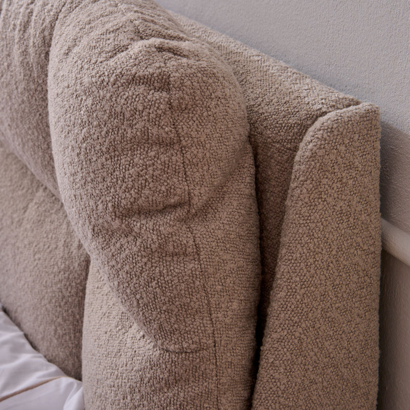 FULTON Pat tapițat, somieră rabatabilă și ladă depozitare incluse