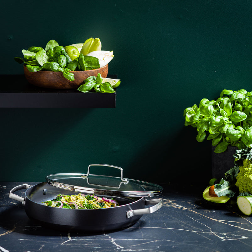 CHEF Oală cu mânere și capac, aluminiu, D.28cm