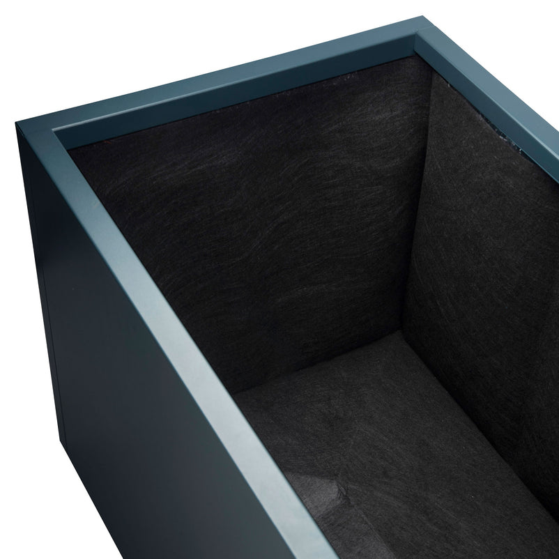 PLANTER METAL/WOOD CUBE Geantă din fetru geotextil