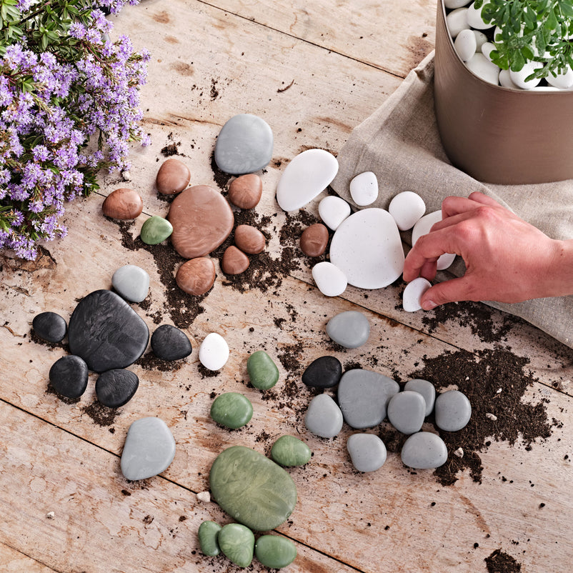 PEBBLES L Set pietre decorative