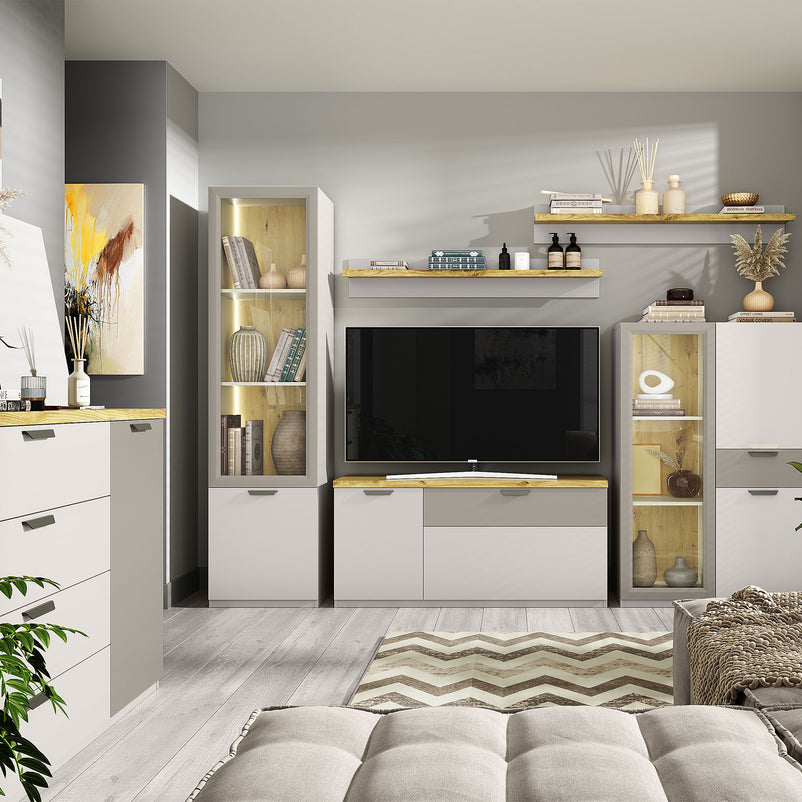 EVEREST Comodă TV 2 uși, 1 sertar