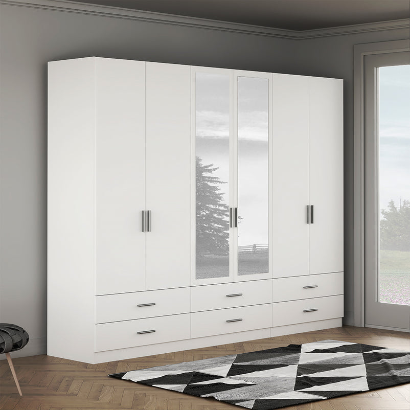 LEDGER Dulap 6 uși, 6 sertare