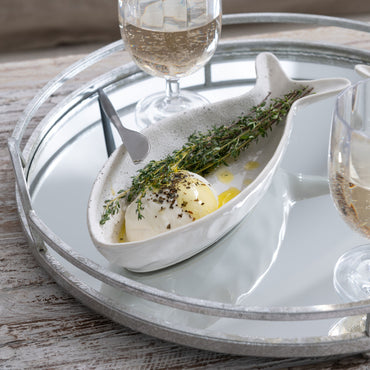 CANOVA Set 2 tăvi, metal, D.40/46cm