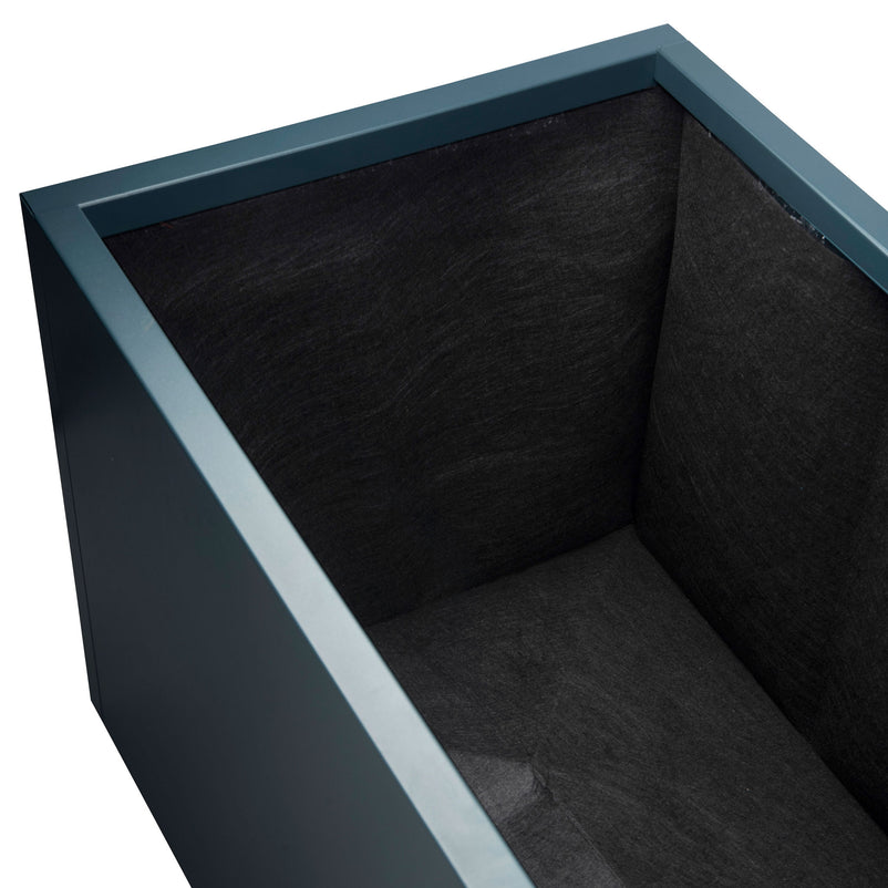 PLANTER METAL CUBE Geantă din fetru geotextil