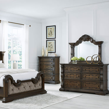 KENNEDY Comodă 6 sertare