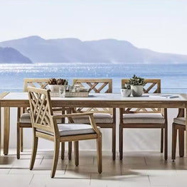 FRANCO Set mobilier terasă/grădină, 8 scaune și masă