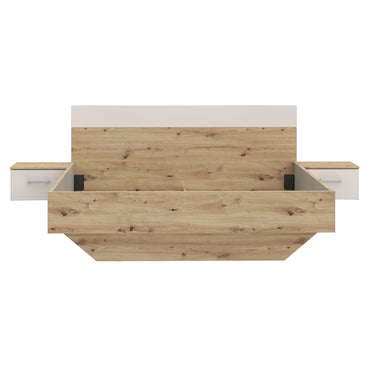 ENES Set mobilier dormitor, dulap, comodă, pat și 2 noptiere