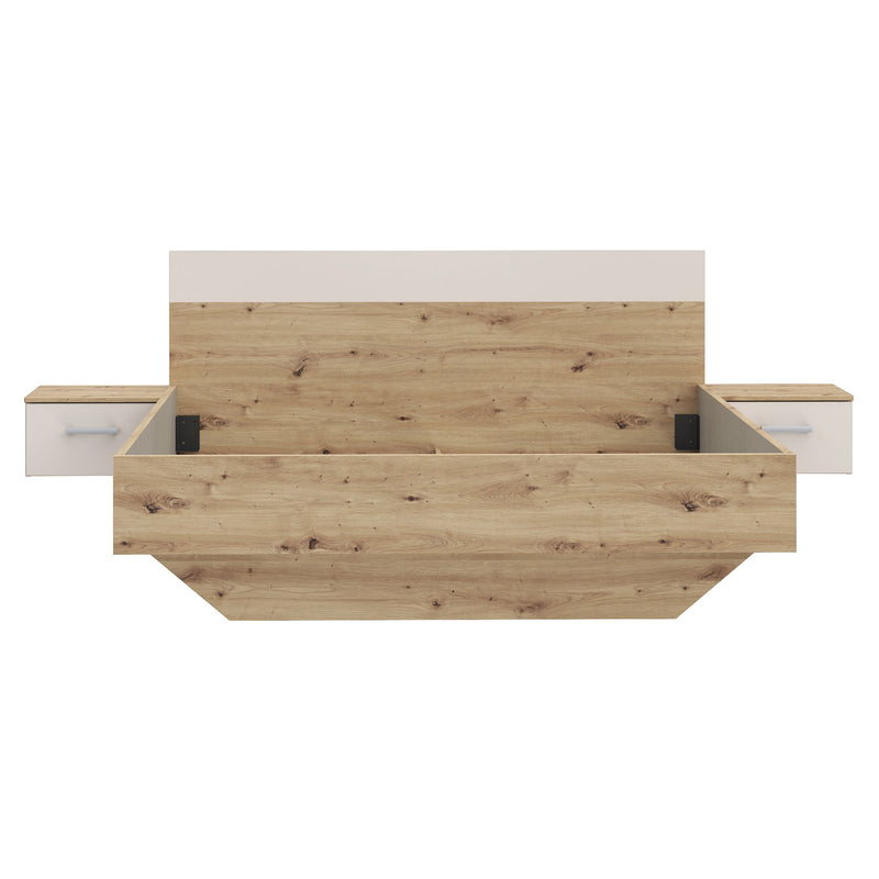 ENES Set mobilier dormitor, dulap, comodă, pat și 2 noptiere