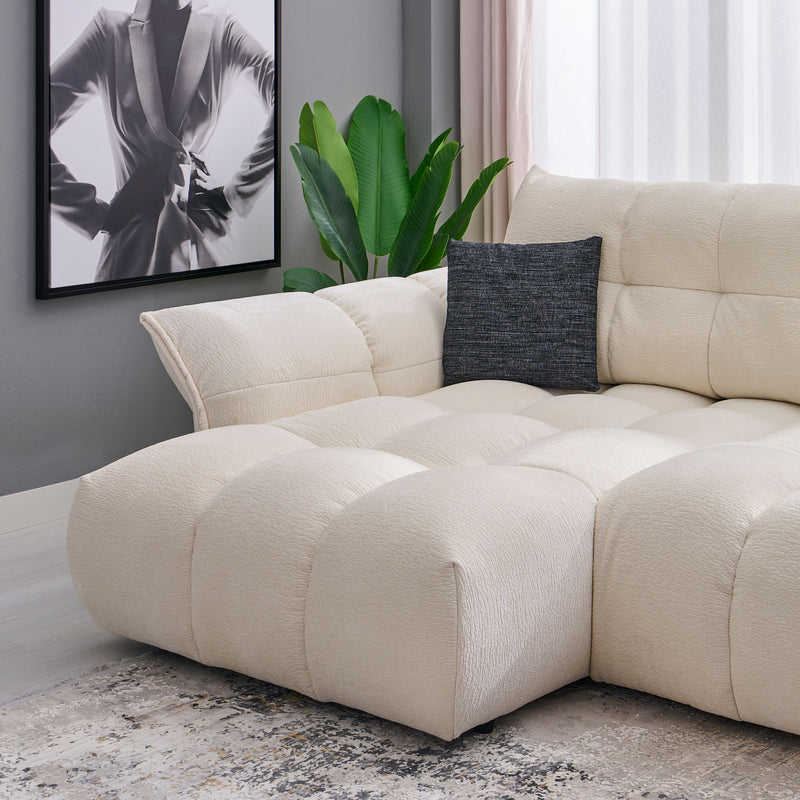 ALEGRA Colțar cu șezlong stânga/dreapta, stofă