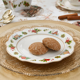 WONDERLAND Set 4 farfurii desert, porțelan, D.19cm