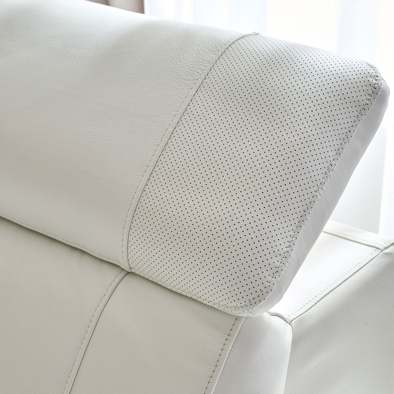 CINECITTA Colțar șezlong stânga/dreapta, 2 reclinere electrice, mecanism tetieră, USB, sistem sunet, piele