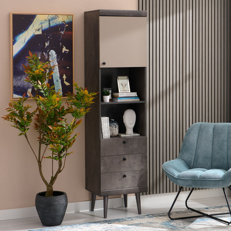 MATTIAS Etajeră 1 ușă, 3 sertar