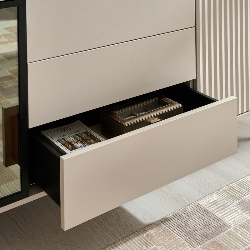 RACHEL Bufet 2 uși, 3 sertare