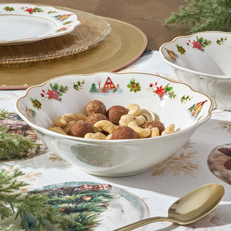 WONDERLAND Set 4 boluri individuale, porțelan