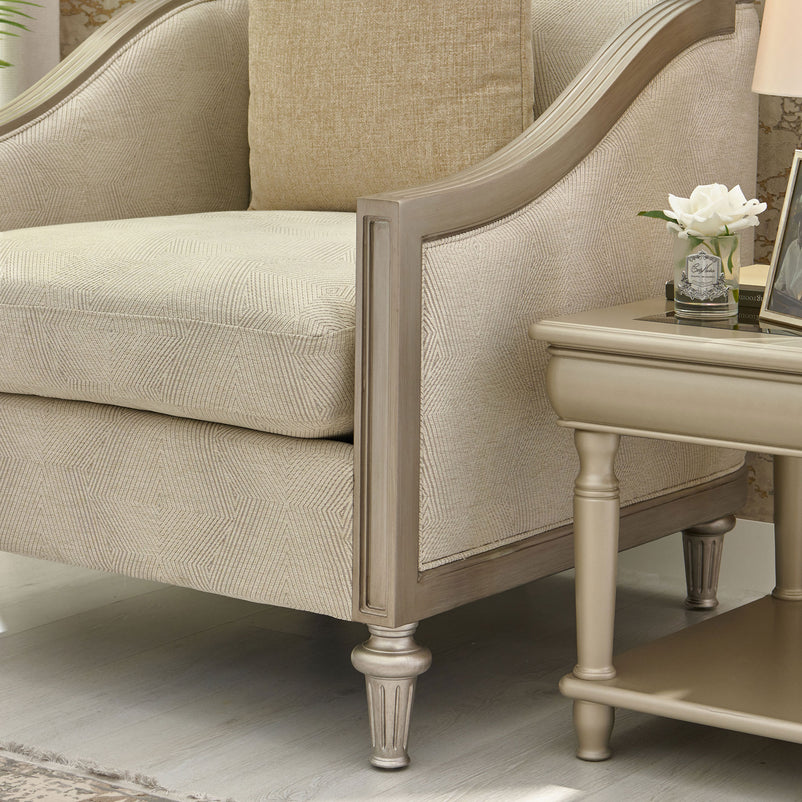 EMERY Fotoliu, 2 perne decorative incluse, stofă