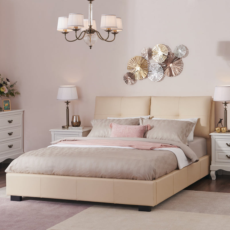 GRANT Pat tapițat, 160x200cm, somieră inclusă - Articol resigilat