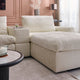 NEW JERSEY Colțar cu șezlong electric stânga/dreapta, 1 recliner electric, tetiere reglabile, USB, consolă depozitare, stofă
