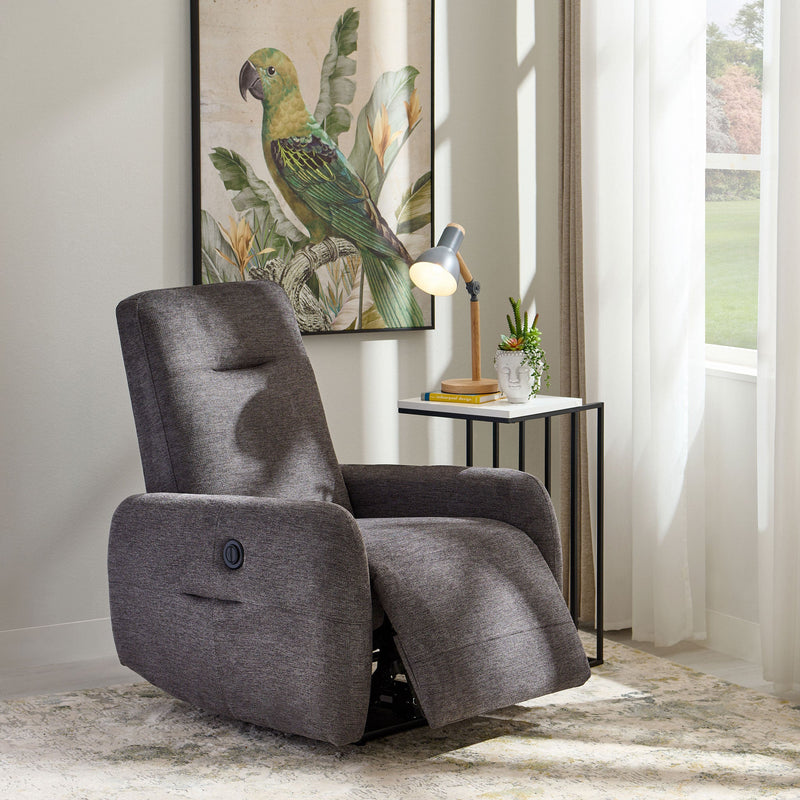 SAN ANTONIO Fotoliu cu recliner electric, stofă - Articol resigilat