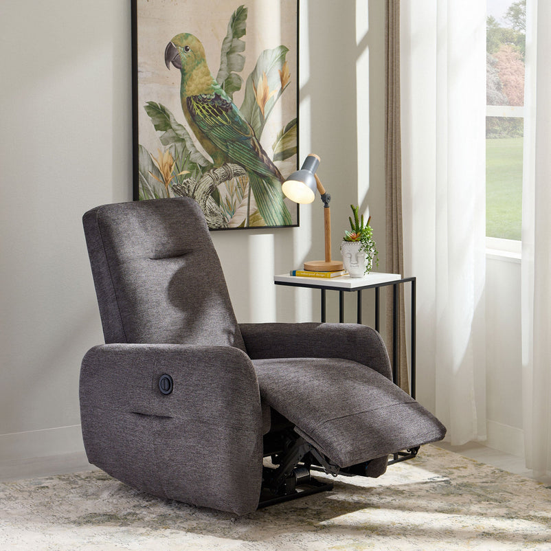 SAN ANTONIO Fotoliu cu recliner electric, stofă - Articol resigilat