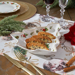 WONDERLAND Platou servire, porțelan, L.26cm