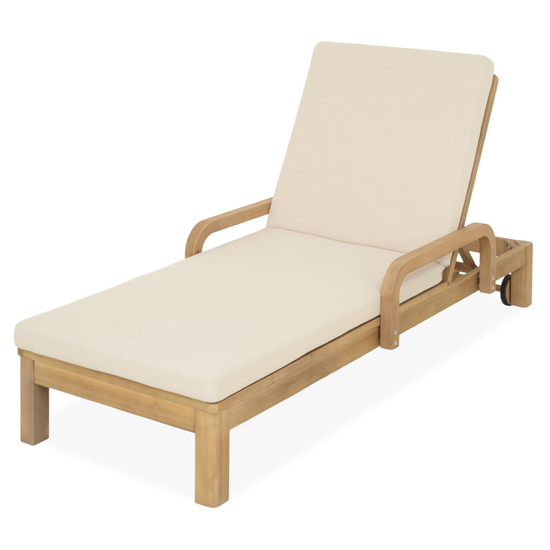 RIMINI Set mobilier terasă/gradină, 2 șezlonguri și măsuță