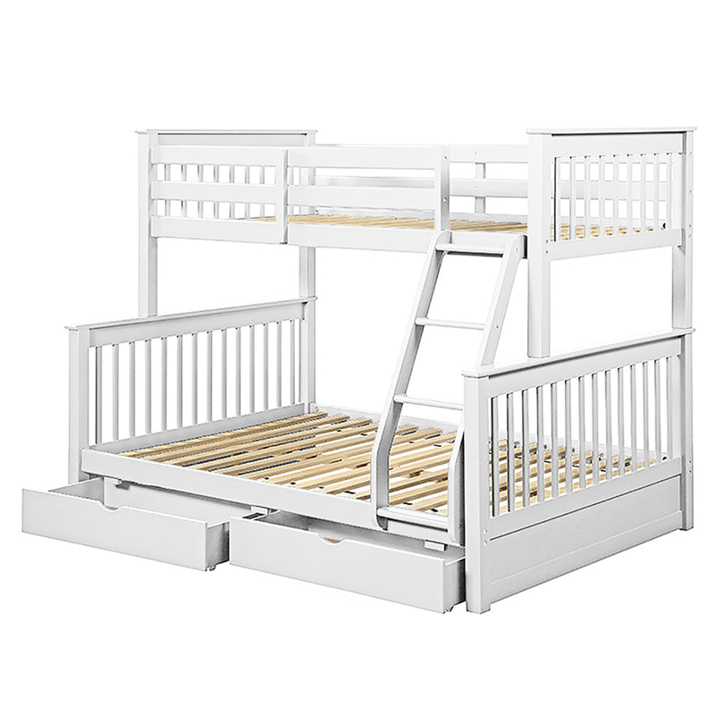 HALEY Set 2 paturi suprapuse copii, 99/137x190cm, somiere incluse