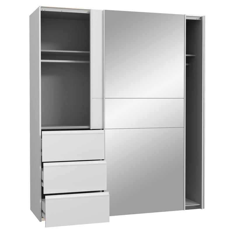 EWAN Dulap 2 uși, 3 sertare