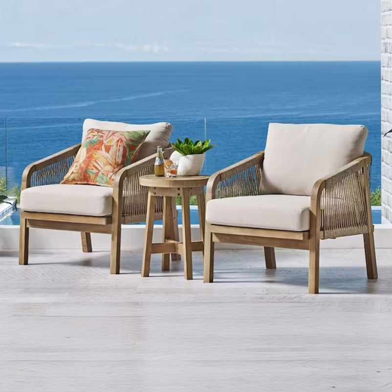 RIMINI Set mobilier terasă/grădină, 2 fotolii și măsuță