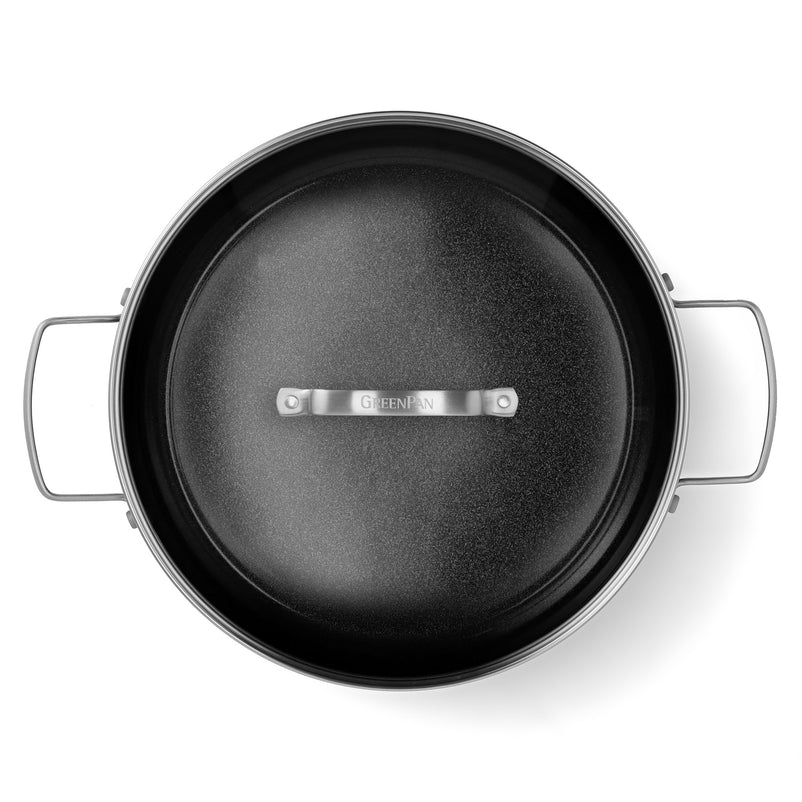 CHEF Oală cu mânere și capac, aluminiu, D.28cm