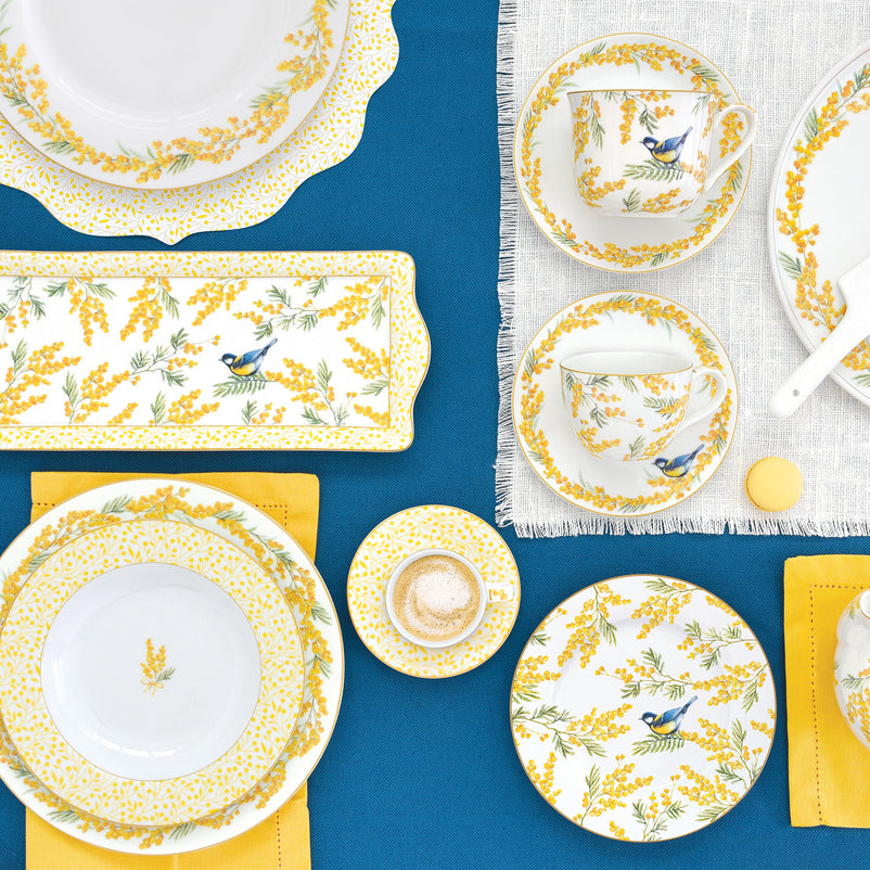 MIMOSA Platou servire, porțelan, L.35cm