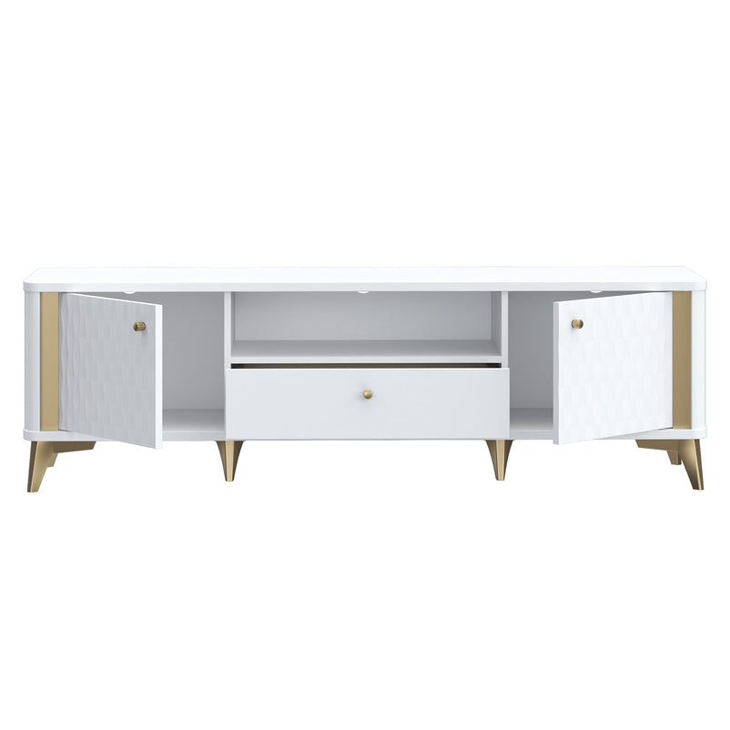 YASEMIN Comodă TV, 1 sertar, 2 uși