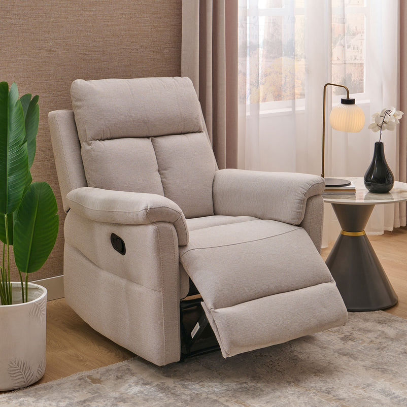 LEANDRO Fotoliu recliner manual, stofă