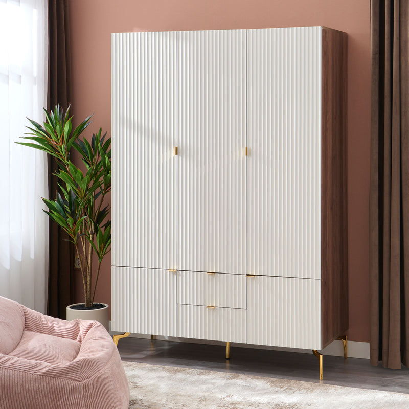 WAVE Dulap copii, 5 uși, 2 sertare