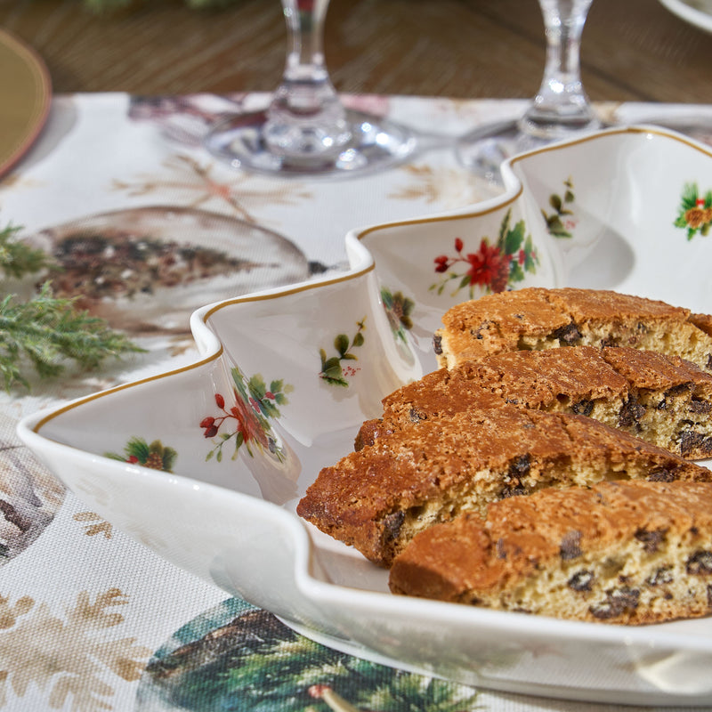 WONDERLAND Platou servire, porțelan, L.26cm