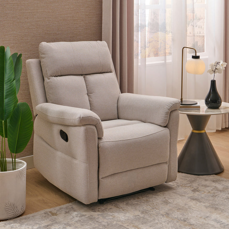 LEANDRO Fotoliu recliner manual, stofă