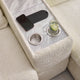NEW JERSEY Colțar cu șezlong electric stânga/dreapta, 1 recliner electric, tetiere reglabile, USB, consolă depozitare, stofă
