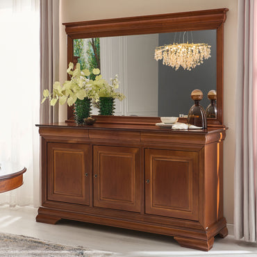 LOUIS PHILIPPE Bufet 3 uși, 3 sertare
