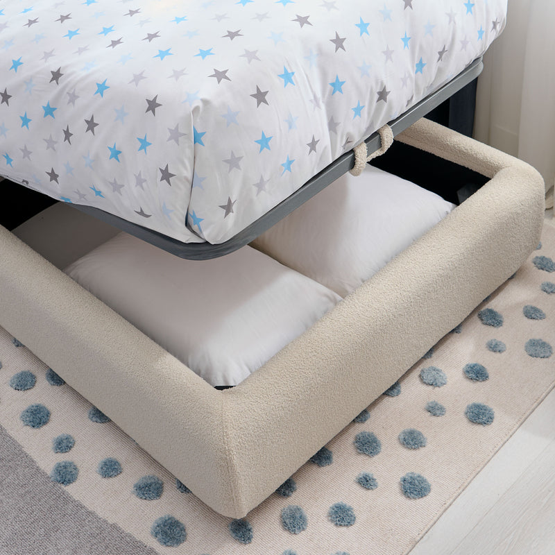 CIEL Pat dehusabil copii, 90x200 cm, somieră rabatabilă și ladă incluse