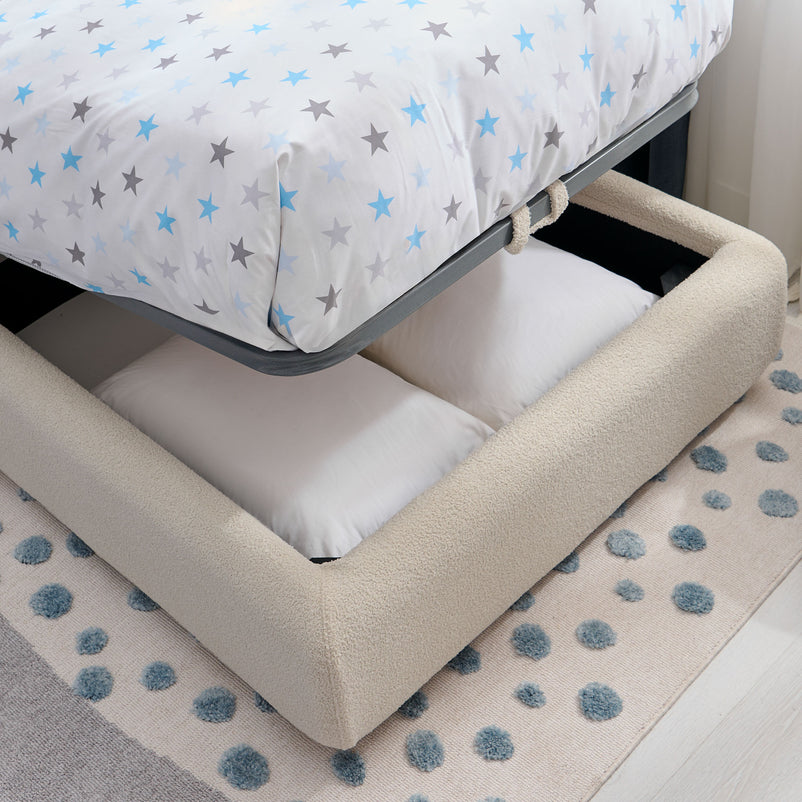 CIEL Pat dehusabil copii, 90x200 cm, somieră rabatabilă și ladă incluse