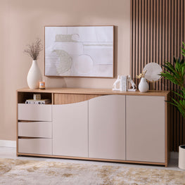 PAMY Bufet 3 uși, 3 sertare