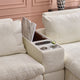 NEW JERSEY Colțar cu șezlong electric stânga/dreapta, 1 recliner electric, tetiere reglabile, USB, consolă depozitare, stofă