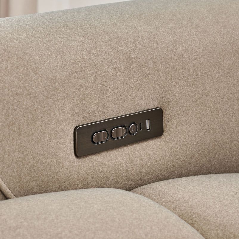 WISNER Fotoliu, recliner electric, mecanism electric tetieră, stofă