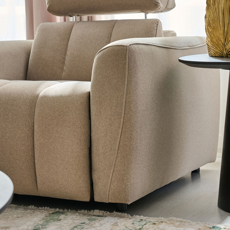 WISNER Fotoliu, recliner electric, mecanism electric tetieră, stofă